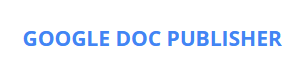 Google Doc Publisher logo